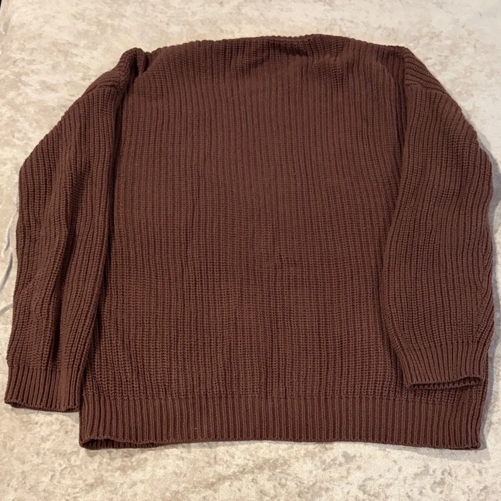 Women Brown Cardigan Sweater - Picture 3 of 3